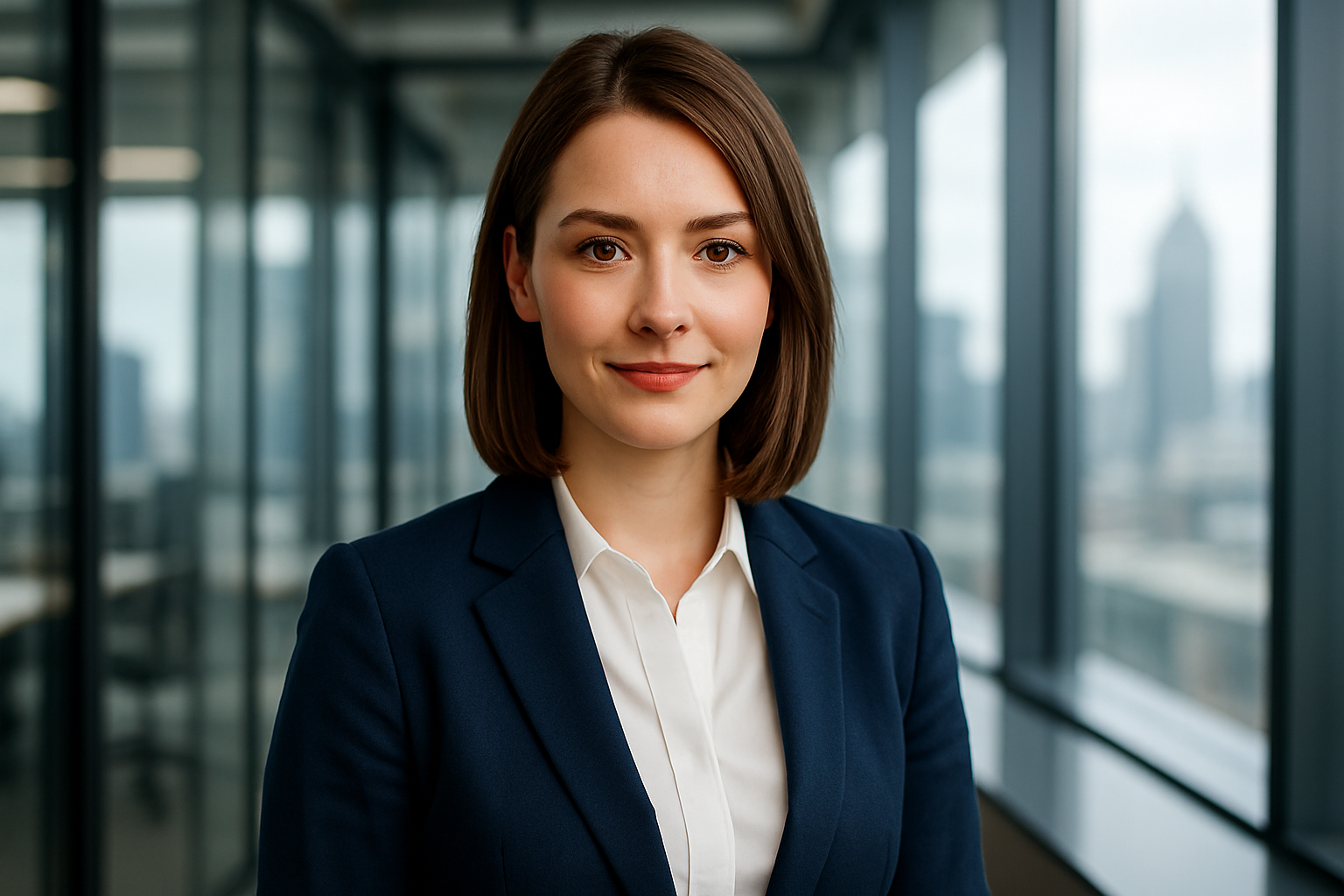 an english young business woman